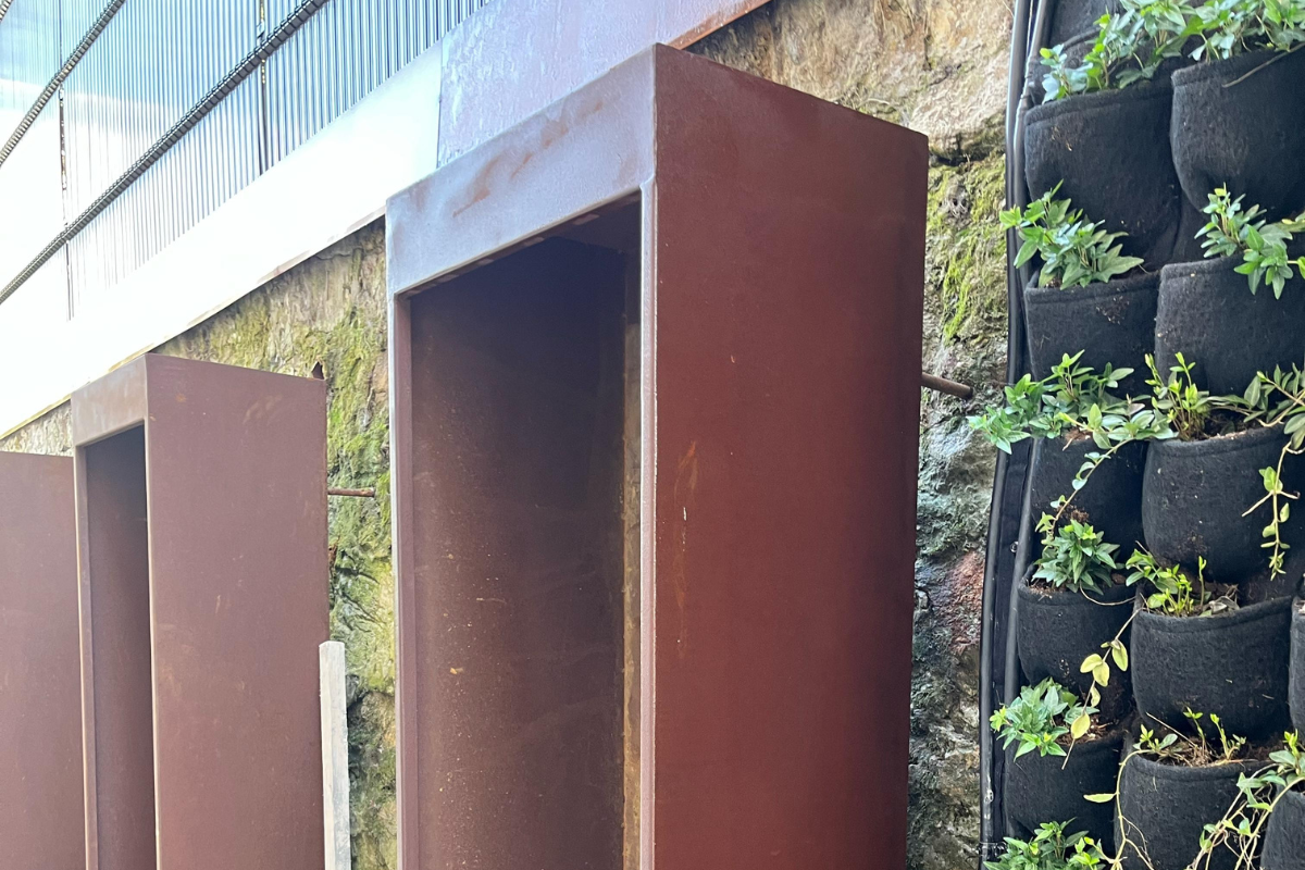 leñero acero corten