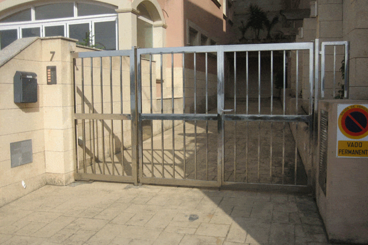 Portones acero inoxidable